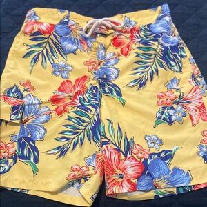 Ralph Lauren Yellow and Blue Swim Trunks